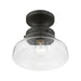 Livex Lighting - 41291-04 - One Light Semi-Flush Mount - Avondale - Black
