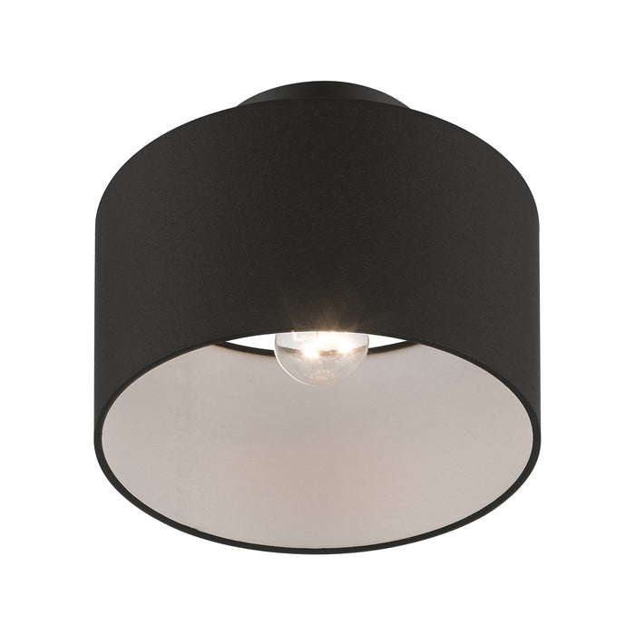 Livex Lighting - 45662-04 - One Light Semi-Flush Mount - Bainbridge - Black