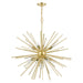 Livex Lighting - 46176-33 - Nine Light Foyer Pendant Chandelier - Tribeca - Soft Gold with Polished Brass