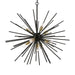 Livex Lighting - 46176-68 - Nine Light Foyer Pendant Chandelier - Tribeca - Shiny Black with Polished Brass