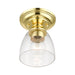 Livex Lighting - 46331-02 - One Light Semi-Flush Mount - Montgomery - Polished Brass