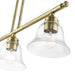 Livex Lighting - 46487-01 - Three Light Linear Chandelier - Moreland - Antique Brass