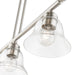 Livex Lighting - 46487-91 - Three Light Linear Chandelier - Moreland - Brushed Nickel