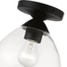 Livex Lighting - 46500-04 - One Light Semi-Flush Mount - Catania - Black