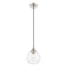 Livex Lighting - 46501-91 - One Light Mini Pendant - Catania - Brushed Nickel