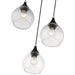 Livex Lighting - 46503-04 - Three Light Pendant - Catania - Black with Brushed Nickel