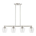 Livex Lighting - 46724-91 - Four Light Linear Chandelier - Willow - Brushed Nickel
