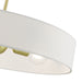 Livex Lighting - 46924-12 - Four Light Pendant - Venlo - Satin Brass with Shiny White