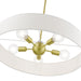 Livex Lighting - 46925-12 - Five Light Pendant - Venlo - Satin Brass with Shiny White