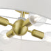 Livex Lighting - 46928-12 - Four Light Semi-Flush Mount - Venlo - Satin Brass with Shiny White