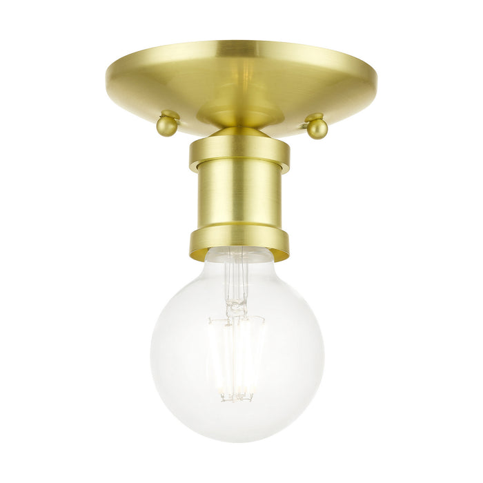 Livex Lighting - 47160-12 - One Light Flush Mount - Lansdale - Satin Brass