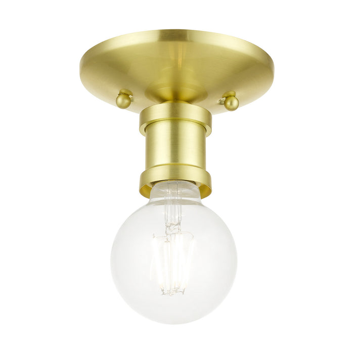 Livex Lighting - 47160-12 - One Light Flush Mount - Lansdale - Satin Brass