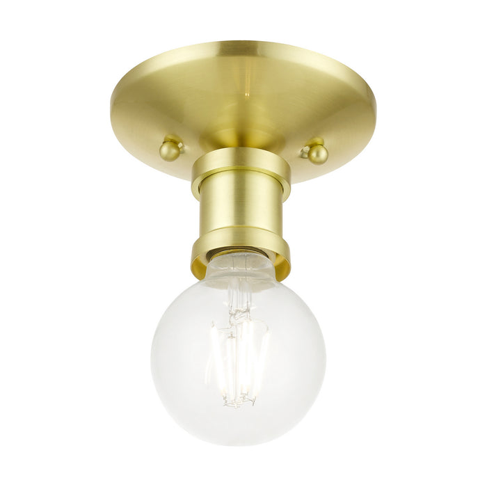 Livex Lighting - 47160-12 - One Light Flush Mount - Lansdale - Satin Brass