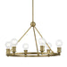 Livex Lighting - 47166-01 - Six Light Chandelier - Lansdale - Antique Brass