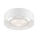 Livex Lighting - 47173-91 - Three Light Semi-Flush Mount - Gilmore - Brushed Nickel with Shiny White