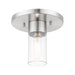 Livex Lighting - 48761-91 - One Light Flush Mount - Carson - Brushed Nickel