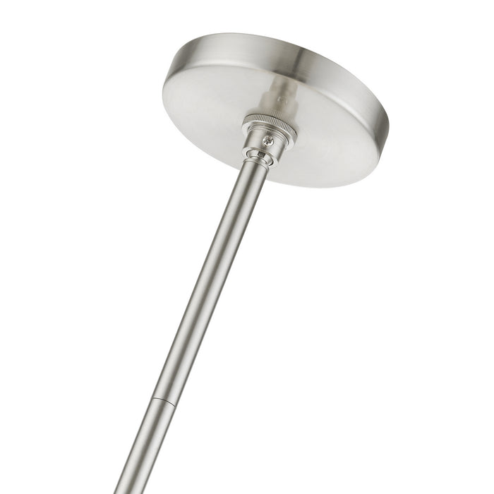 Livex Lighting - 48828-91 - Eight Light Foyer Chandelier - Uptown - Brushed Nickel