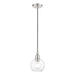 Livex Lighting - 48971-91 - One Light Mini Pendant - Downtown - Brushed Nickel
