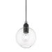 Livex Lighting - 48972-04 - One Light Pendant - Downtown - Black with Brushed Nickel