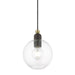 Livex Lighting - 48972-07 - One Light Pendant - Downtown - Bronze with Antique Brass