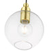 Livex Lighting - 48972-12 - One Light Pendant - Downtown - Satin Brass