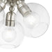 Livex Lighting - 48978-91 - Three Light Semi-Flush Mount - Downtown - Brushed Nickel