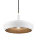 Livex Lighting - 49353-03 - One Light Pendant - Banbury - White with Antique Brass