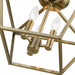 Livex Lighting - 49430-01 - Three Light Semi-Flush Mount - Devone - Antique Brass