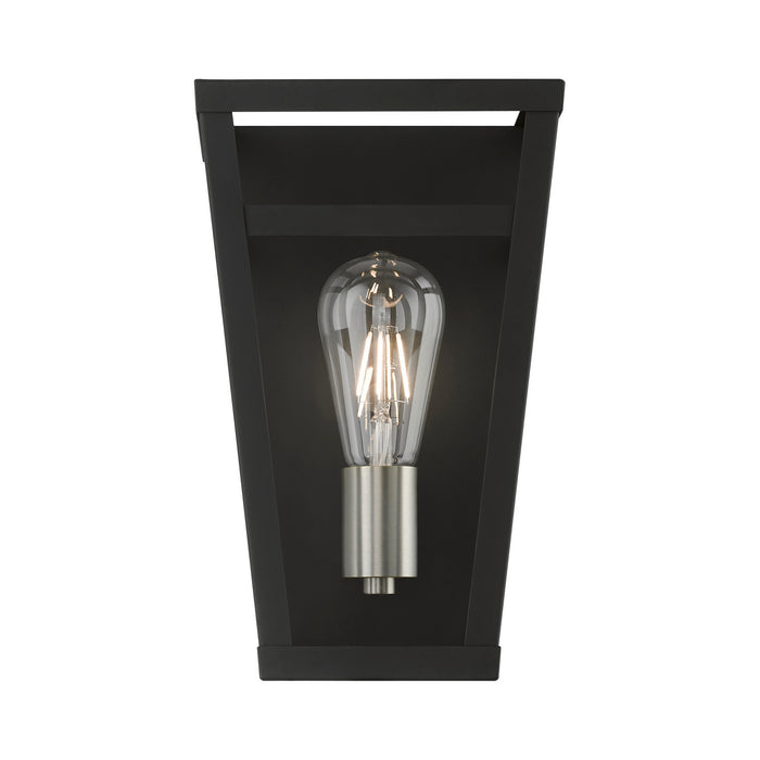 Livex Lighting - 49567-04 - One Light Wall Sconce - Schofield - Black with Brushed Nickel