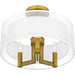 Quoizel - QSF5576AB - Three Light Semi Flush Mount - Quoizel Semi-Flush Mount - Aged Brass
