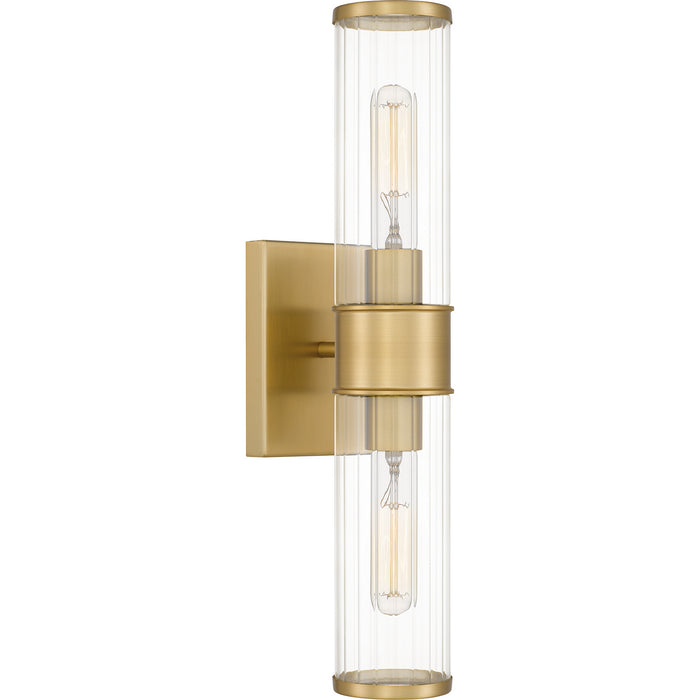 Quoizel - QW16128AB - Two Light Wall Sconce - Quoizel Wood - Aged Brass