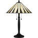 Quoizel - TF5617MBK - Two Light Table Lamp - Tiffany - Matte Black