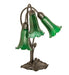 Meyda Tiffany - 136434 - Three Light Table Lamp - Green Pond Lily - Mahogany Bronze