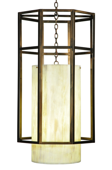 Meyda Tiffany - 172855 - Four Light Pendant - Cilindro - Antique Copper
