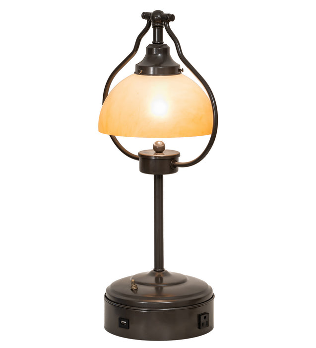 Meyda Tiffany - 247040 - One Light Table Lamp - Sedgwick - Bronze,Timeless Bronze