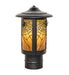 Meyda Tiffany - 247483 - One Light Post Mount - Fulton - Craftsman Brown