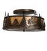 Meyda Tiffany - 248523 - Four Light Semi-Flushmount - Wildlife At Dusk - Antique Copper,Burnished