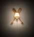 Meyda Tiffany - 249423 - One Light Wall Sconce - Paddle - Natural Wood,Tarnished Copper