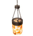 Meyda Tiffany - 249600 - One Light Pendant - Cilindro Calico - Oil Rubbed Bronze