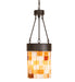 Meyda Tiffany - 249600 - One Light Pendant - Cilindro Calico - Oil Rubbed Bronze