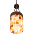 Meyda Tiffany - 249600 - One Light Pendant - Cilindro Calico - Oil Rubbed Bronze