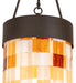 Meyda Tiffany - 249600 - One Light Pendant - Cilindro Calico - Oil Rubbed Bronze