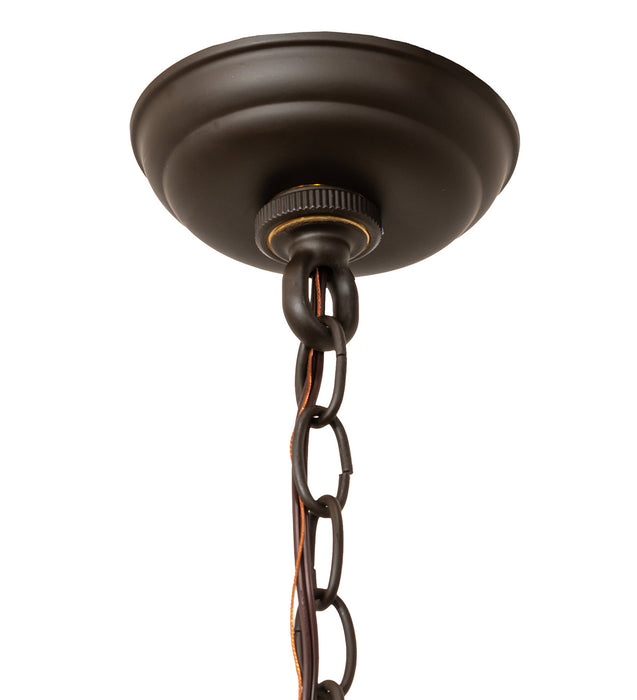 Meyda Tiffany - 249600 - One Light Pendant - Cilindro Calico - Oil Rubbed Bronze