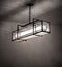 Meyda Tiffany - 250506 - Six Light Pendant - Nelson - Wrought Iron