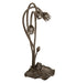 Meyda Tiffany - 251682 - Three Light Table Lamp - Seafoam/Cranberry Pond Lily - Mahogany Bronze