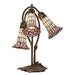 Meyda Tiffany - 251690 - Three Light Table Lamp - Stained Glass Pond Lily - Mahogany Bronze