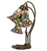 Meyda Tiffany - 251692 - Three Light Table Lamp - Stained Glass Pond Lily - Mahogany Bronze