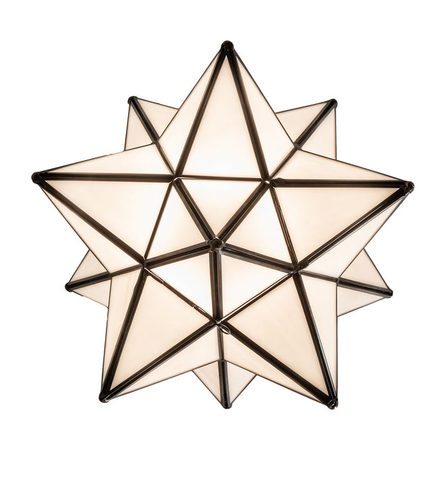 Meyda Tiffany - 253018 - One Light Pendant - Moravian Star - Craftsman Brown
