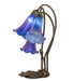 Meyda Tiffany - 254291 - Three Light Table Lamp - Blue Pond Lily - Mahogany Bronze