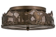 Meyda Tiffany - 254703 - LED Flushmount - Running Horses - Antique Copper